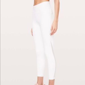 Lululemon Size 8 Train Times Leggings *25” white!!